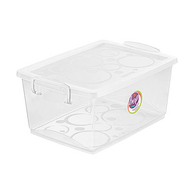 Small Organizer Box With Lock 4 Liters Crystal Sort